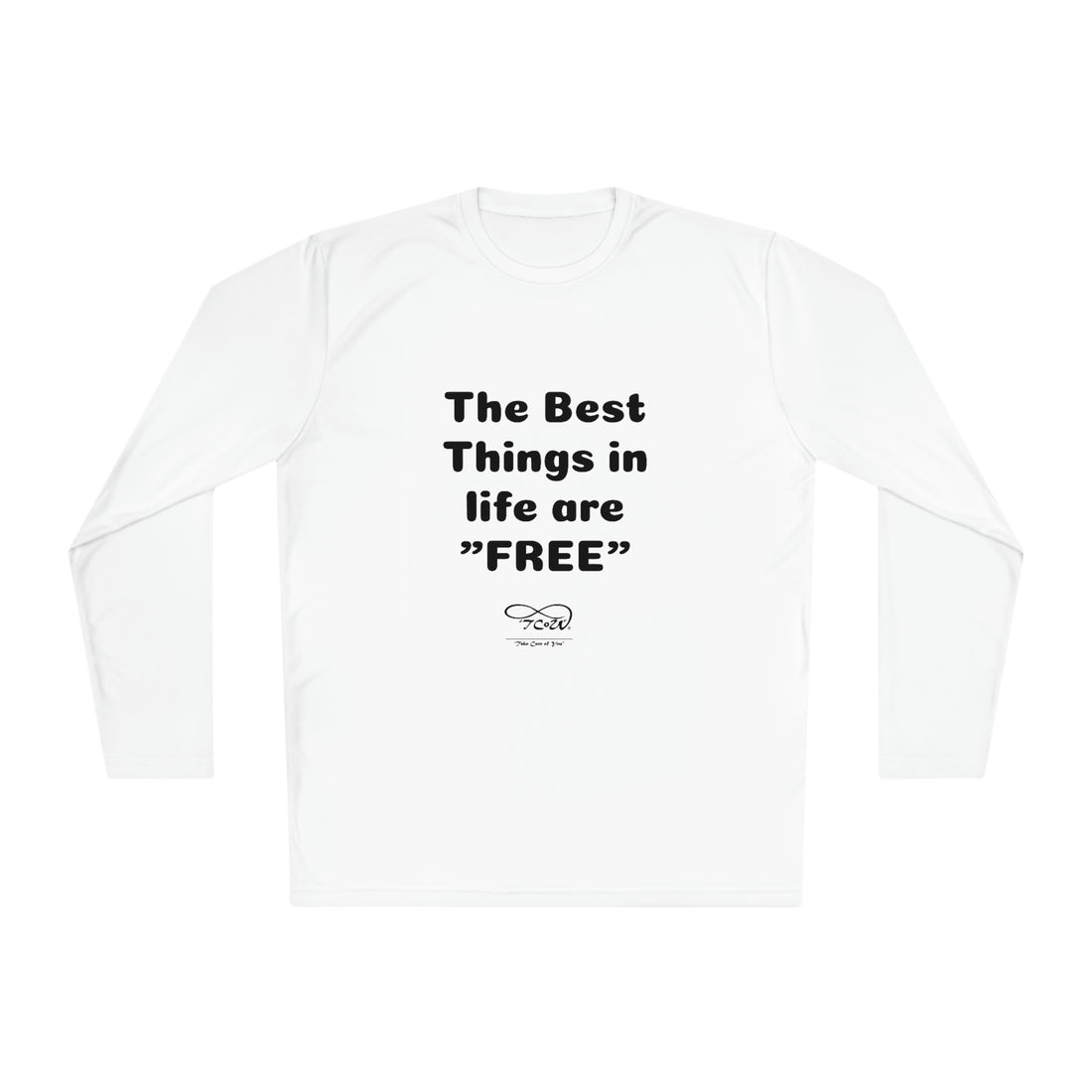 FUN QUOTES -- "Best Things in Life are FREE” — Unless it's her birthday!! — Unisex Lightweight Long Sleeve Tee