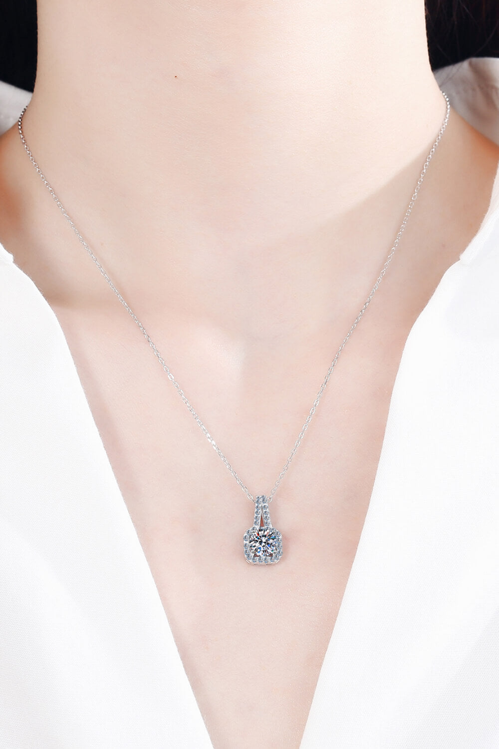 Amazing  Pendant Necklace—2 Carat Moissanite