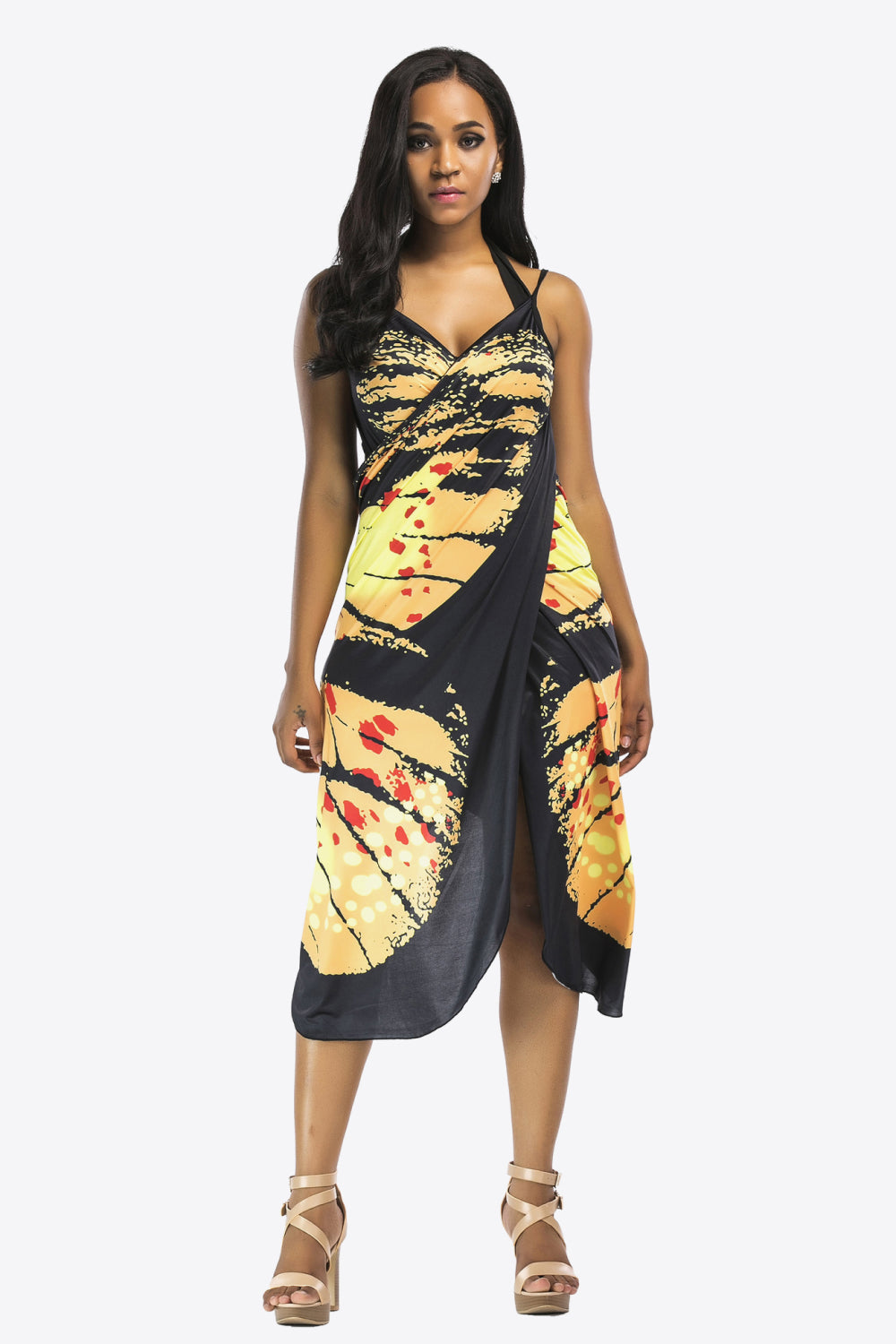 Swimwear-cover up—Butterfly Design with Spaghetti Straps- 3 color to choose from