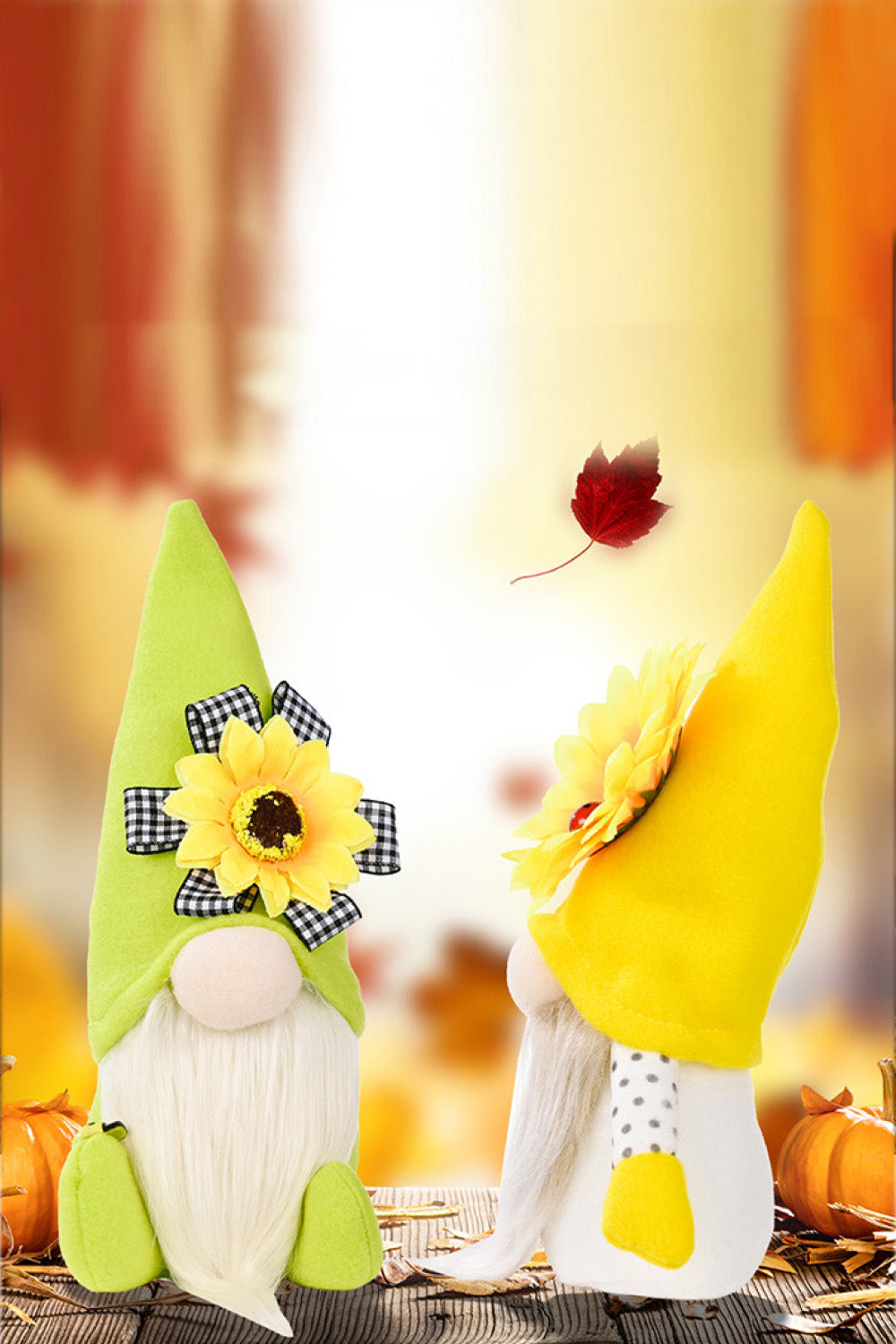 GNOMES—Random “3-Pack” Sunflower Faceless Gnomes