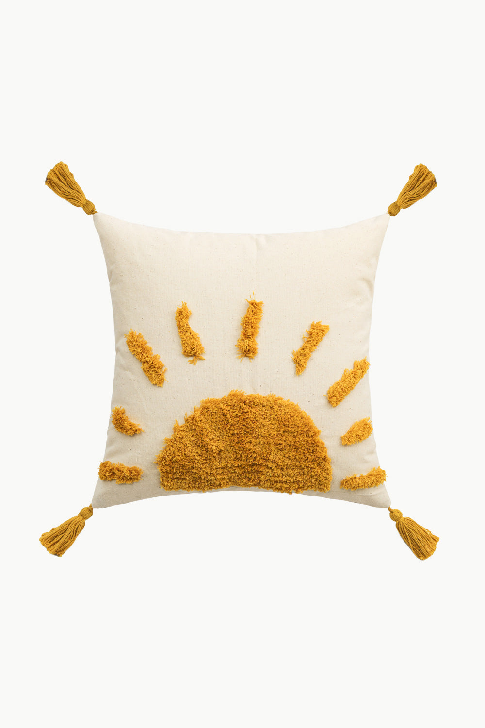 Beautiful Throw Pillow Case, Sun Graphic Tassel Decorative
