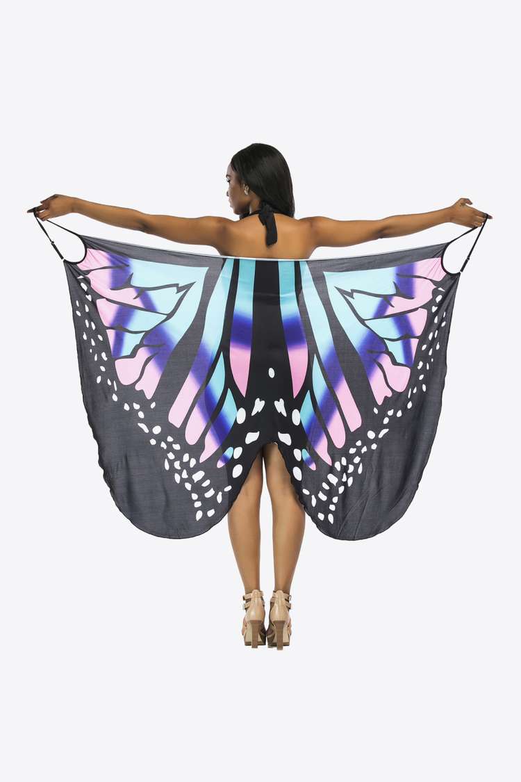 Swimwear-cover up—Butterfly Design with Spaghetti Straps- 3 color to choose from