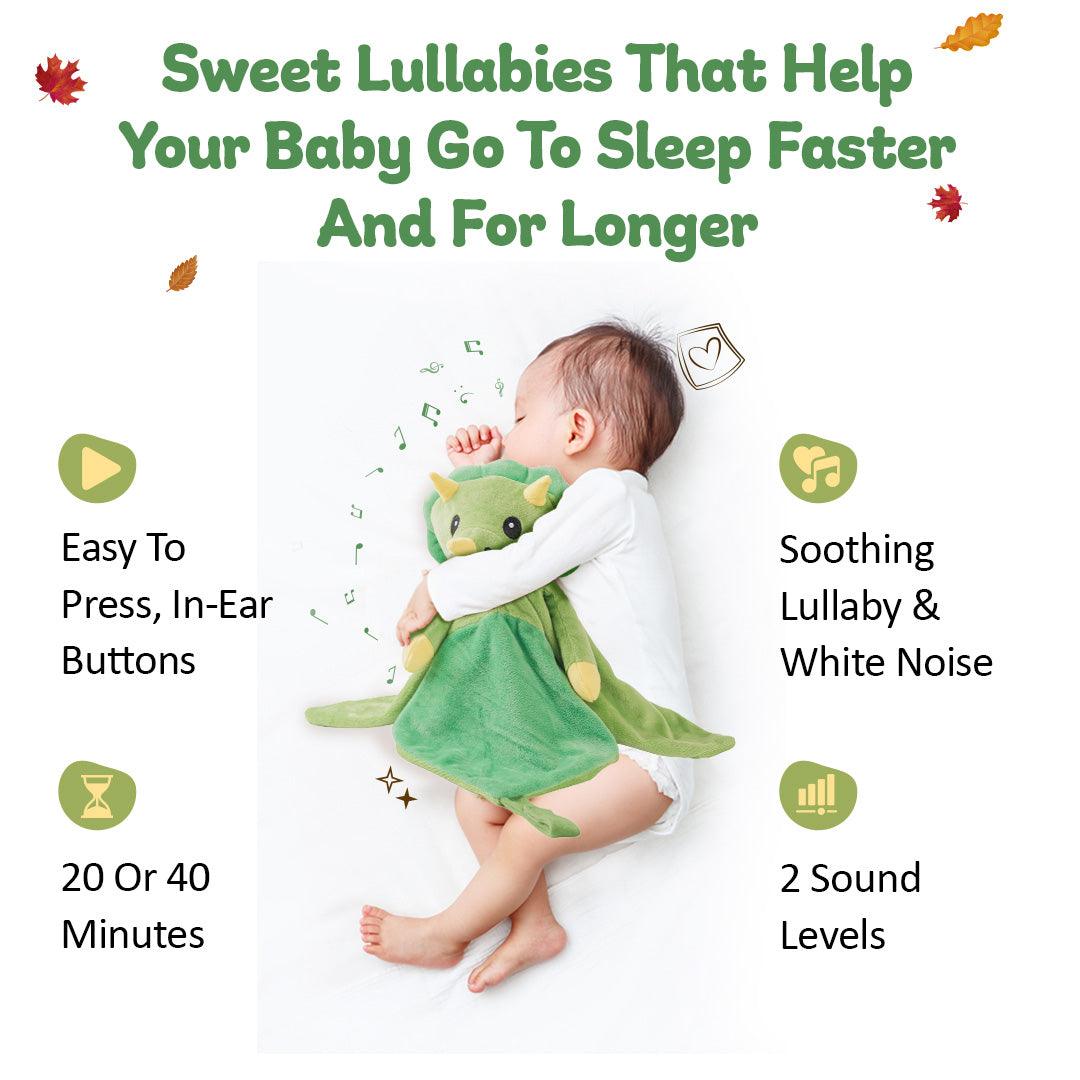 TOY--KIDS--Dash the Dinosaur--with the built-in sound machine--CUDDLES AND SLEEP!!