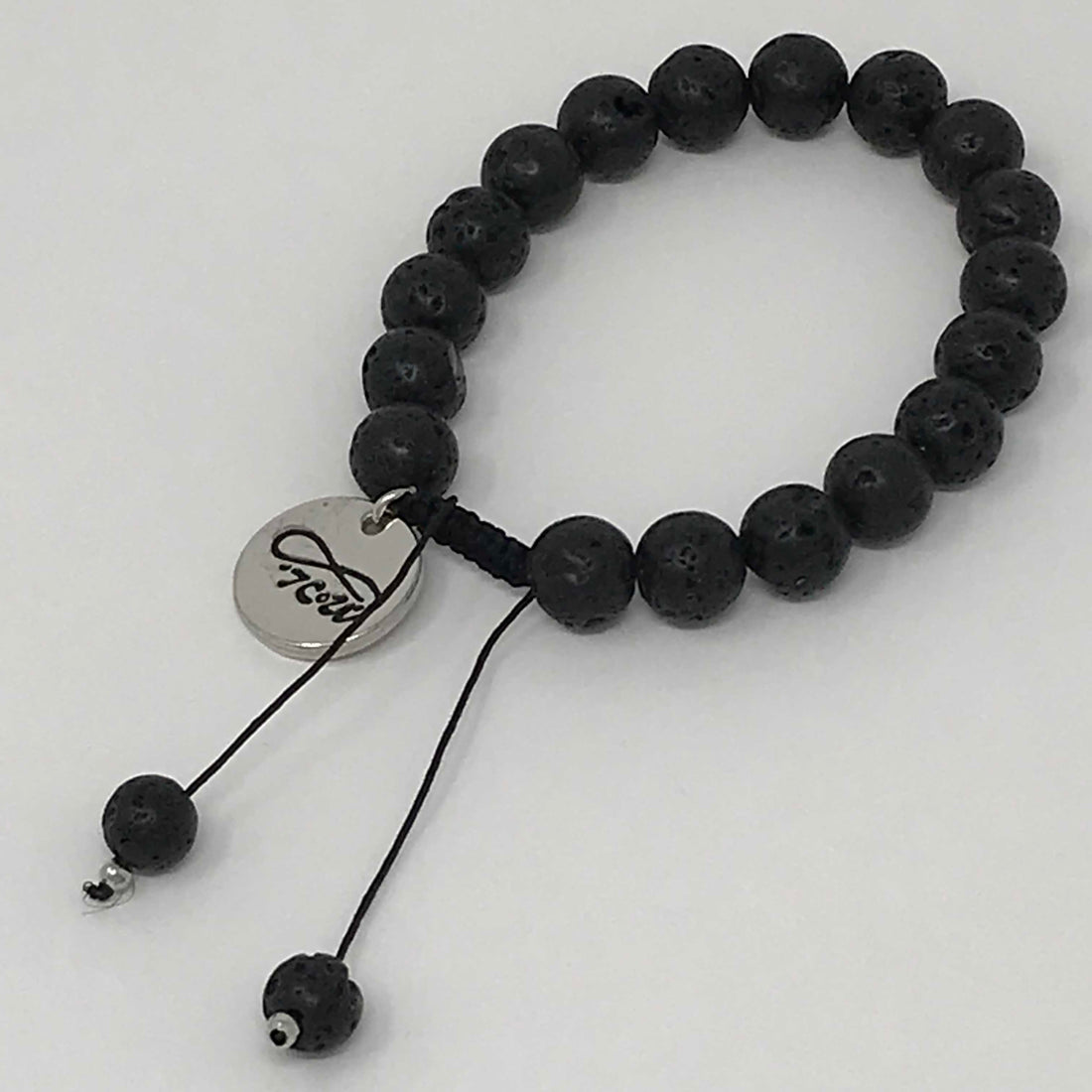 BRACELET—TCoU  Black Lava Rock Bracelet, Represents Healing Powers!!