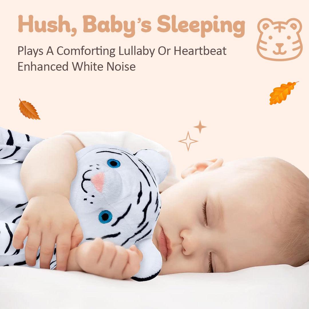 TOY--KIDS--Delly the White Tiger--with the built-in sound machine--CUDDLES AND SLEEP!!