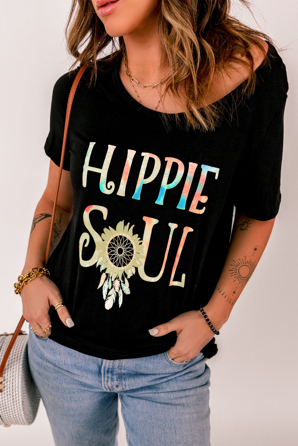 LADIES—T-Shirt—HIPPIE SOUL Graphic Tee