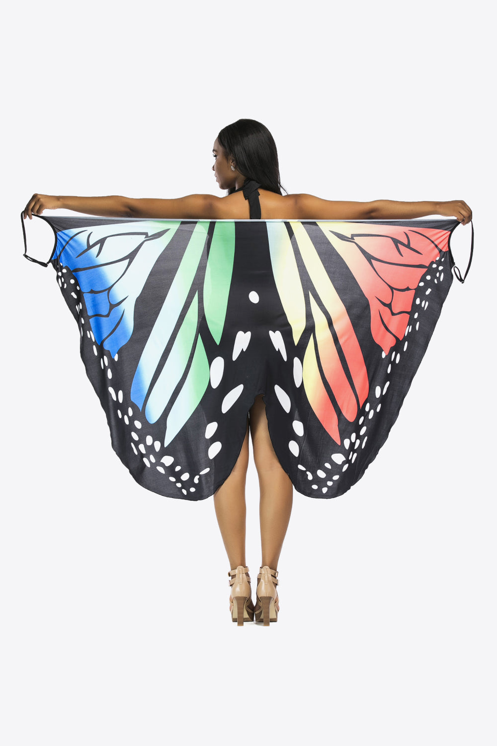 Swimwear-cover up—Butterfly Design with Spaghetti Straps- 3 color to choose from