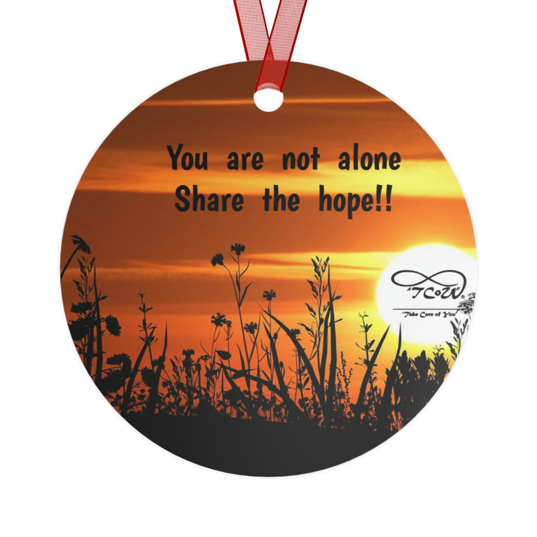 TCoU "Share the Hope" Metal Ornaments--Be a Beacon of Hope