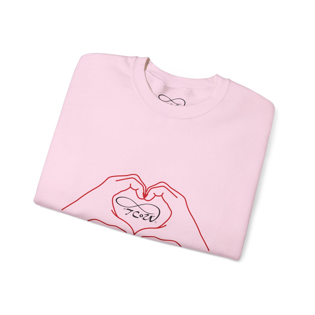 Sweatshirt "I (heart) you" — Cute Hugging Bears Graphic--Crewneck