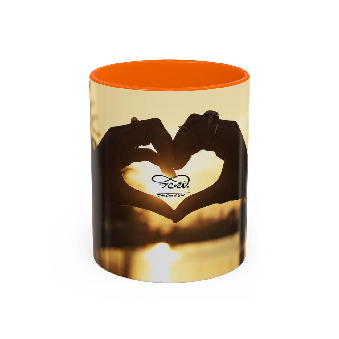 Coffee Mug - Sunset TCoU Heart Hands Design (Accent 11/15oz)