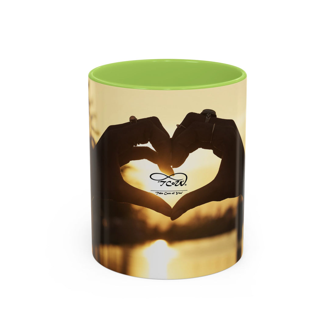 Coffee Mug - Sunset TCoU Heart Hands Design (Accent 11/15oz)