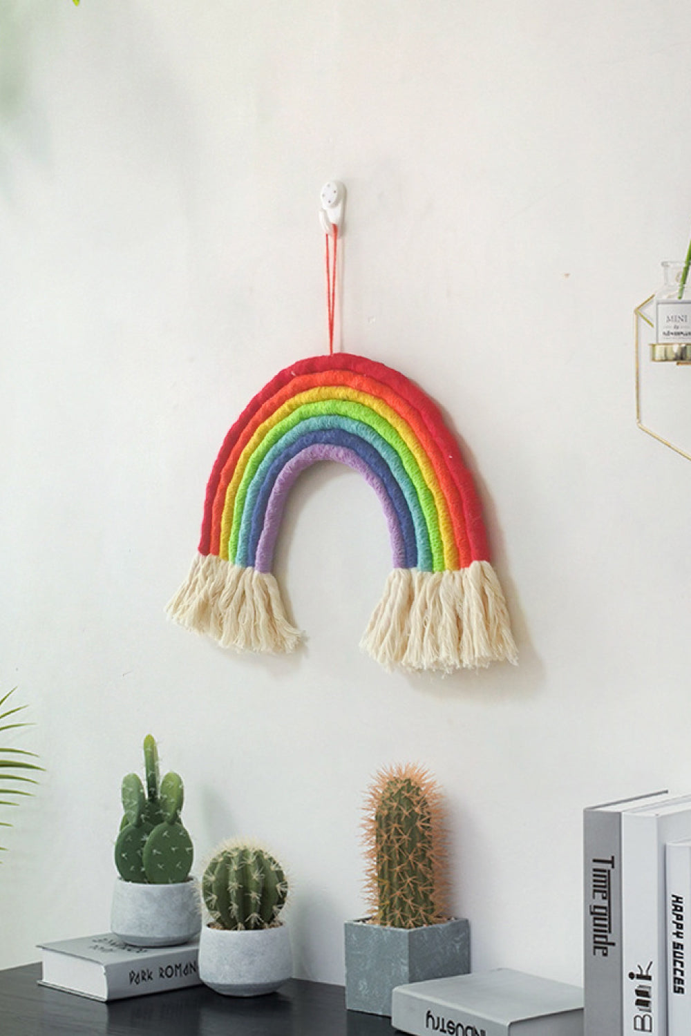 Rainbow Fringed, Wall Hanging Decor