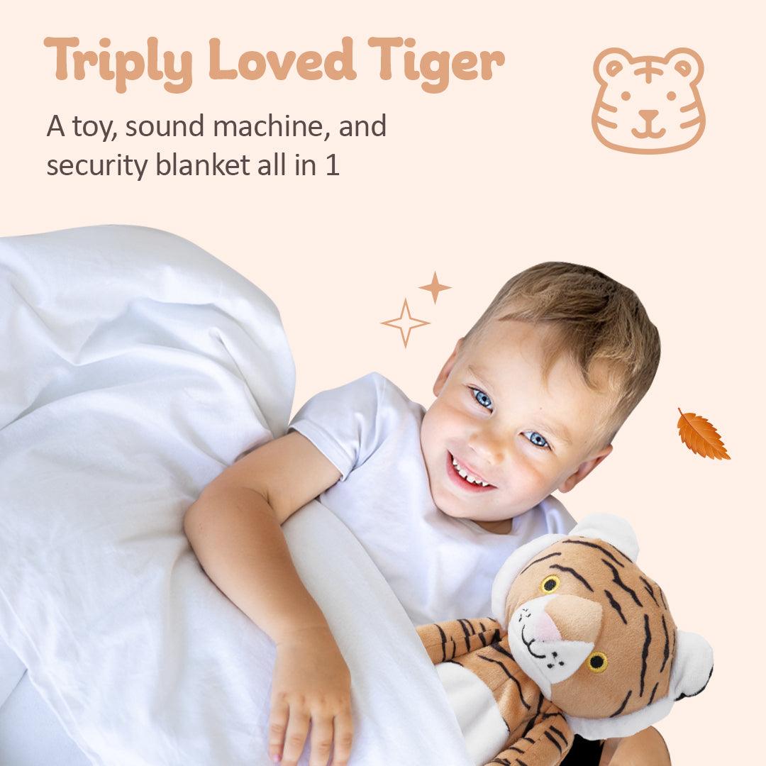 TOY--KIDS--Indi the Tiger--with the built-in sound machine--CUDDLES AND SLEEP!!